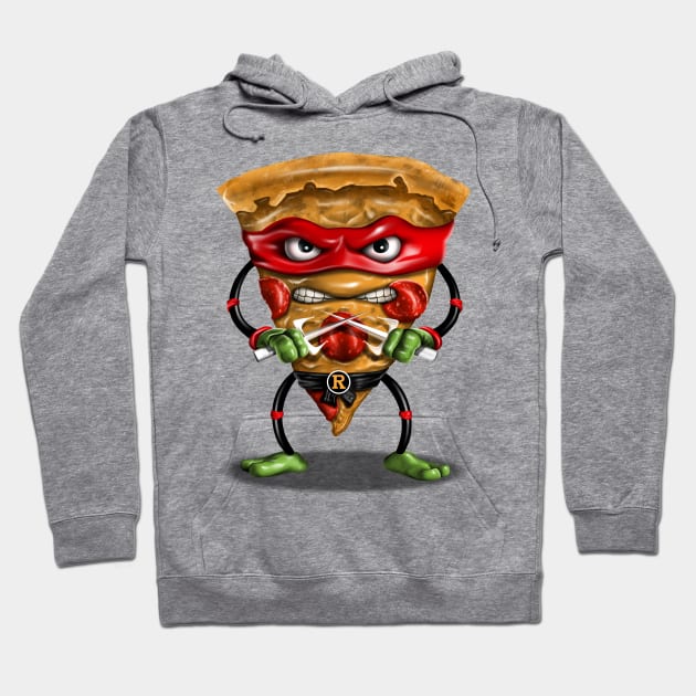 Ninja Pizza Hoodie by Vincent Trinidad Art